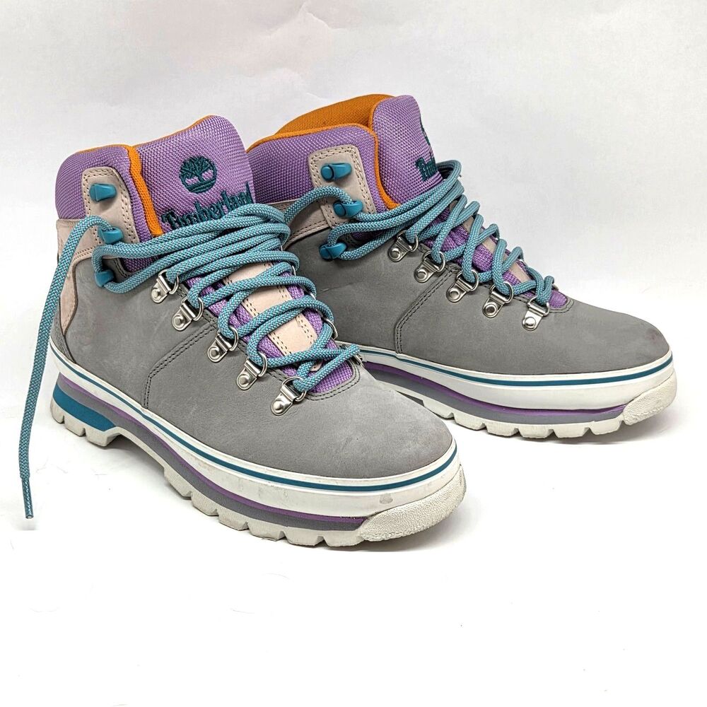 Timberland Size 8.5 M Euro Waterproof Retro Hiker Boot Gray Womens